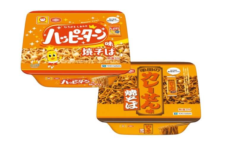 ハッピーターンの味わいを再現! 東洋水産と亀田製菓がコラボ「ハッピーターン味焼そば」発売 ハッピーターンの味わいを再現! 東洋水産と亀田製菓がコラボ「ハッピーターン味焼そば」発売