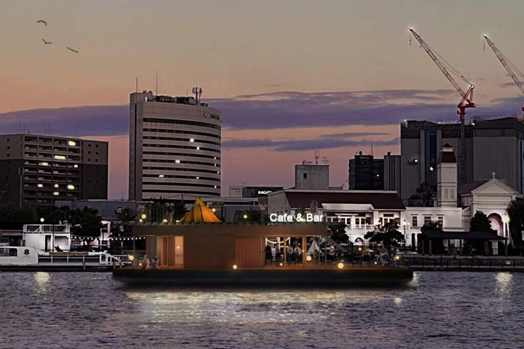 信濃川に水上カフェ&バーが誕生！？ 2023年8月開業を目指して信濃川