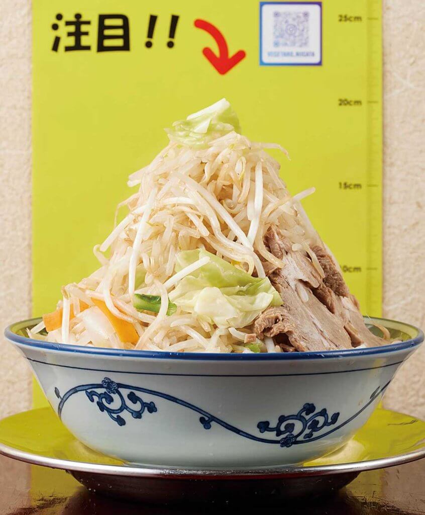 そびえたつ1キロの野菜に驚愕！居酒屋からデカ盛り系ラーメン店へ大胆