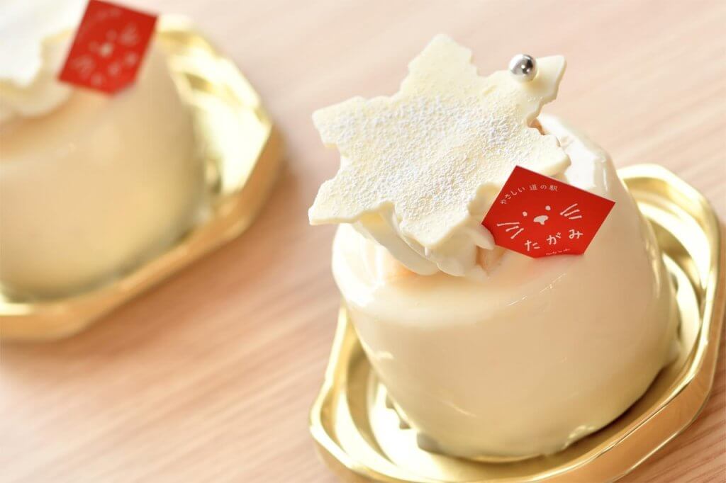 道の駅たがみ×人気パティスリーがコラボ！「たがみふわふわ雪のル