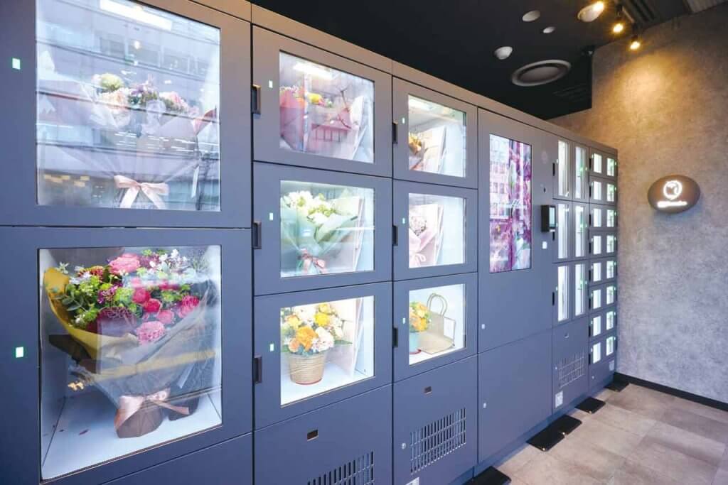 生花の無人販売