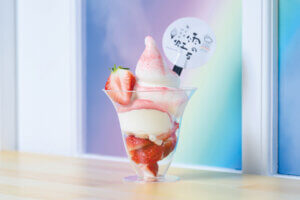 弥彦の大鳥居近くにソフトクリーム専門店がオープン！「雨のち虹 」15