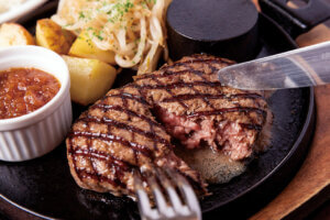 �����C���̓��͂����I ��i�̃n���o�[�O�E�X�e�[�L�����`���y���߂�V���̂��X6���̃��C���摜